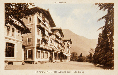 «die Hotelterrasse»